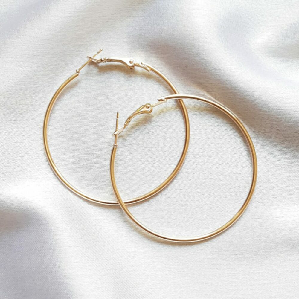 Golden Hoop Earings