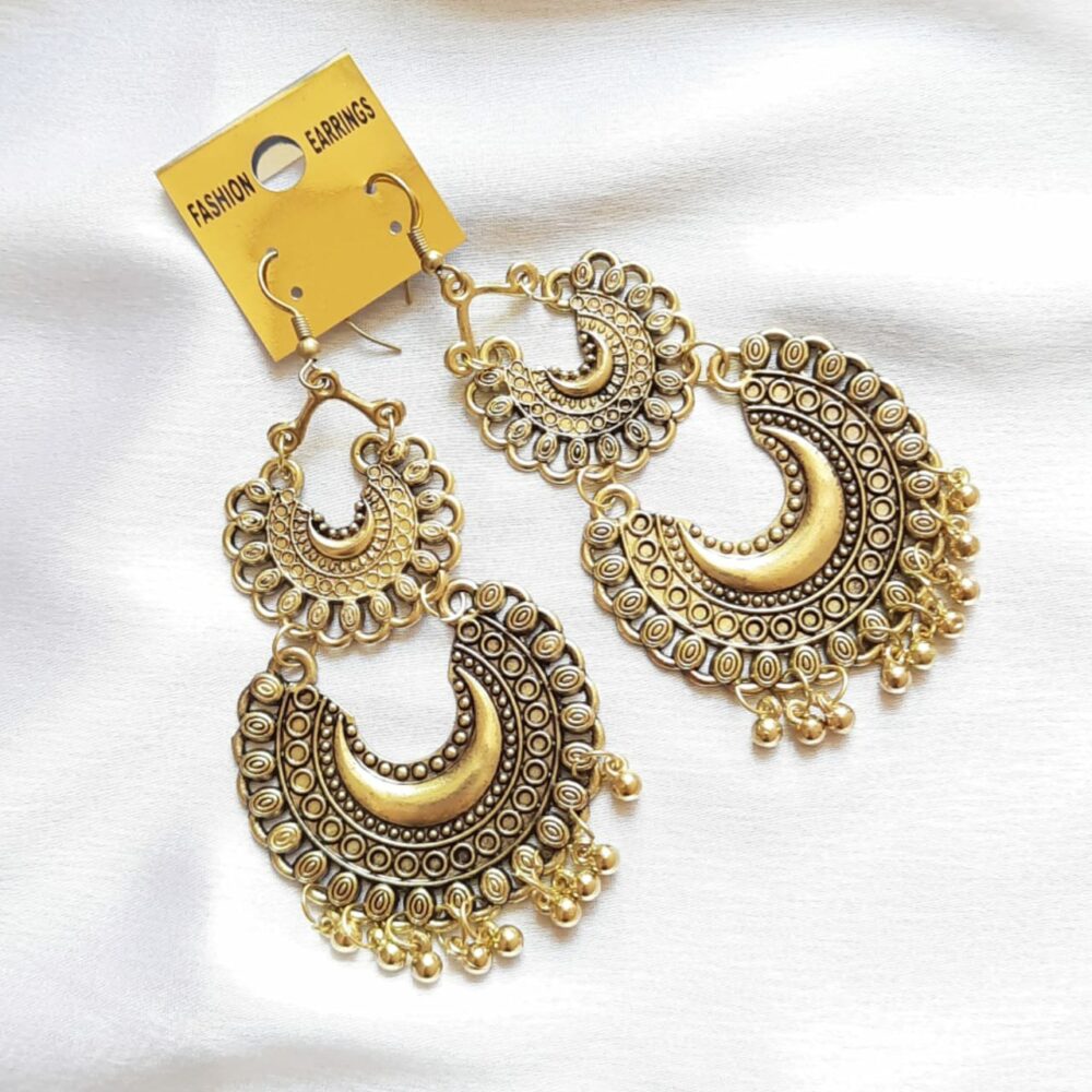 Golden Chaand Earings