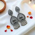 Set of 5 Desi Oxidized Earrings (Combo 4) - Image 2