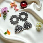Set of 5 Desi Oxidized Earrings (Combo-2) - Image 6